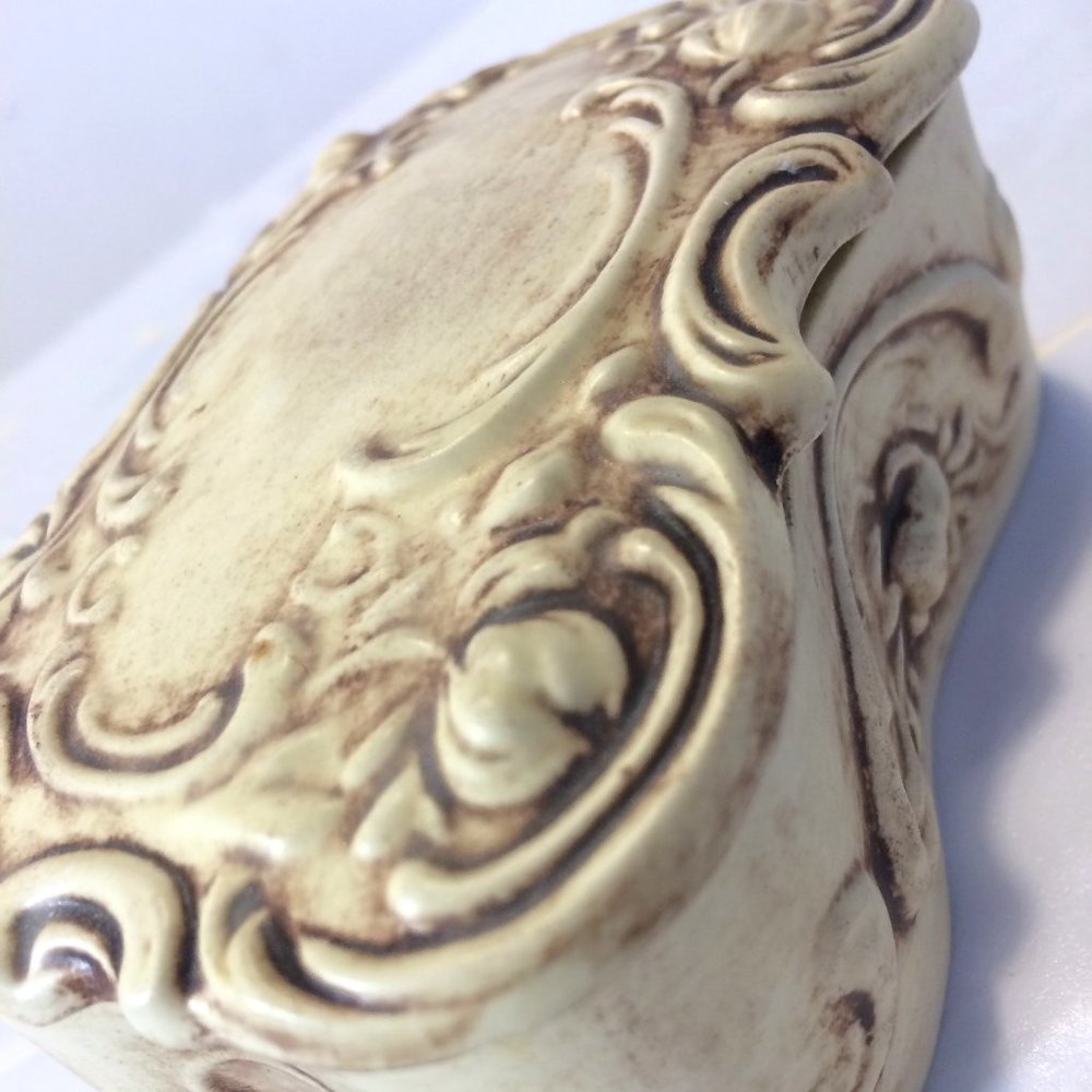 Handmade signed trinket box